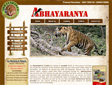 Tablet Screenshot of abhayaranyadandeli.com